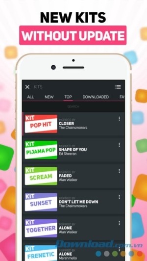 Nhận các bộ kit mới mà không cần update