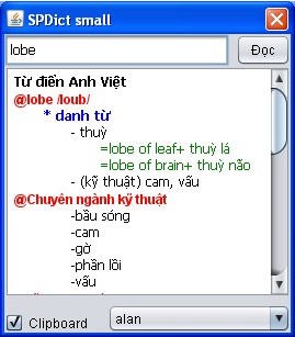 Tra từ bằng clipboard