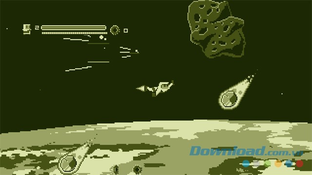 Đồ họa cổ điển của game phiêu lưu hành động Super Rad Raygun cho máy tính, Mac và Linux