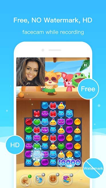 Hỗ trợ quay video chất lượng cao nhất, không chứa watermark và giới hạn thời gian