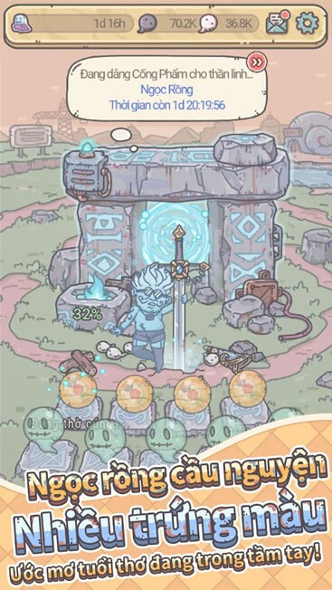 Ngọc rồng cầu nguyện, nhiều trứng màu