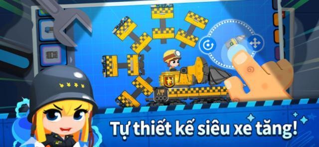 Tự thiết kế xe tăng của riêng bạn trong game Super Tank Blitz