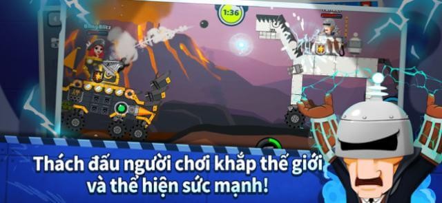 Đưa xe tăng ra chiến trường và chiến đấu với người chơi toàn thế giới