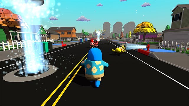 4 ông bố sẽ cạnh tranh trong đường đua xe đẩy trên phố xem ai cán đích đầu tiên?