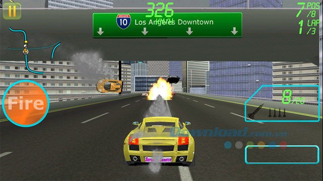 Giao diện game Supercar Shooter