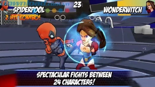 Lựa chọn một trong 24 siêu anh hùng để chiến đấu