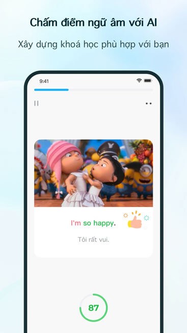 Chấm điểm ngữ âm với Al