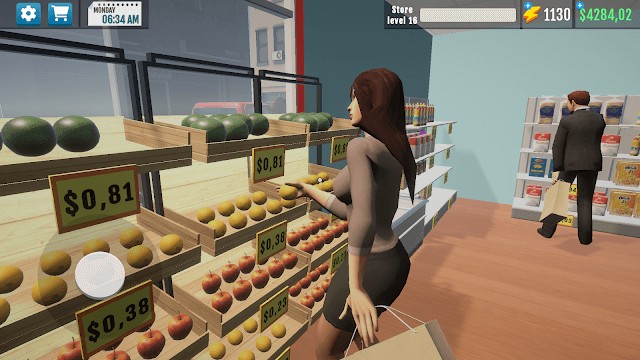 Quản lý siêu thị của bạn và làm hài lòng khách hàng trong game Supermarket Manager Simulator