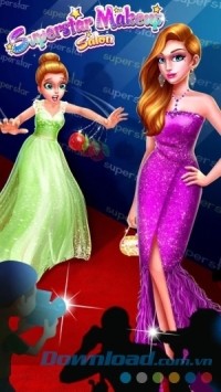 Superstar Makeup Salon cho Android sở hữu đồ họa tuyệt đẹp