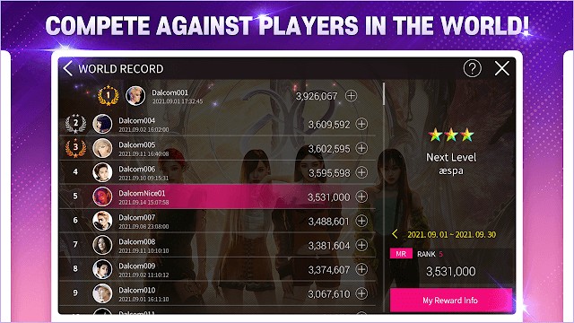 Cạnh tranh với người chơi khắp thế giới