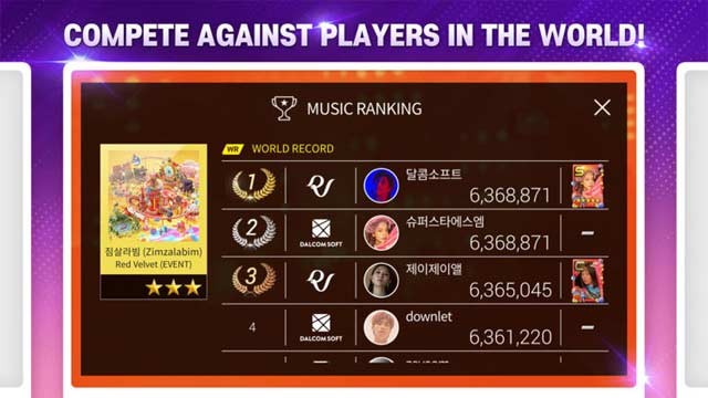 Trải nghiệm cạnh tranh gay cấn với người chơi toàn cầu trong SuperStar SMTOWN