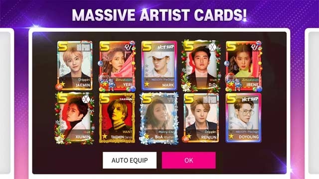 Sở hữu những tấm thẻ nghệ sĩ nổi tiếng thuộc SM Entertainment