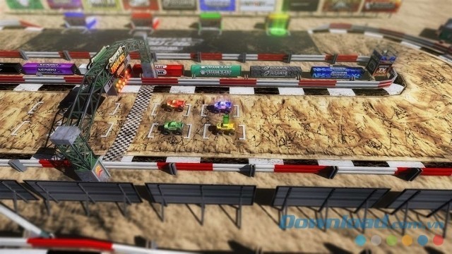 Giao diện chính của game đua xe miễn phí SuperTrucks Offroad cho máy tính