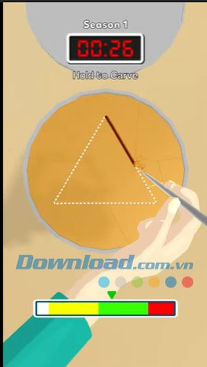 Survival Challenge 3D cho bạn trải nghiệm chơi cắt kẹo đường Dalgona