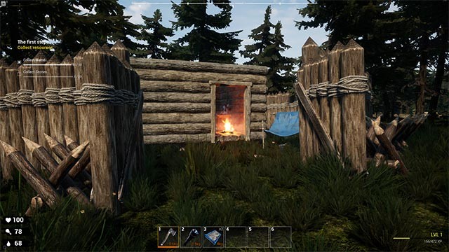 Xây nhà để làm nơi trú ẩn an toàn, tránh xa thú dữ và những mối đe dọa khác