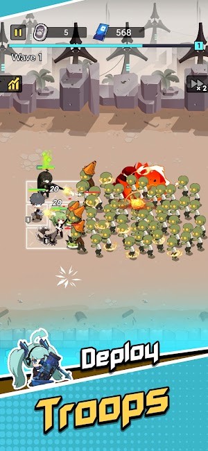 Triển khai đội quân của bạn để chống lại xác sống trong game Survival Shelter