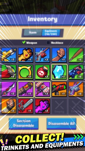 Kho trang bị phong phú