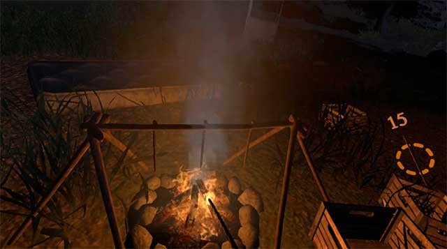 Chặt cây để dựng trại, hoặc đốt lửa để sưởi ấm
