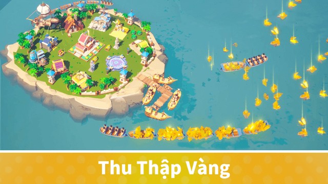 Thu thập vàng, xây dựng hòn đảo