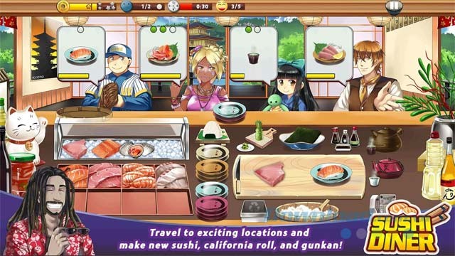 Game mô phỏng quản lý nhà hàng sushi hấp dẫn