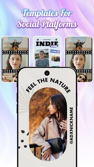 Vô số template phù hợp với các nền tảng mạng xã hội