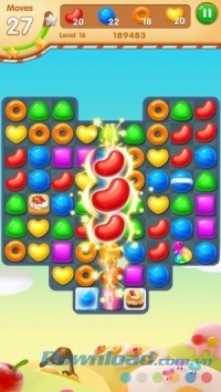 Game match 3 Sweet Candy Fever cho Android