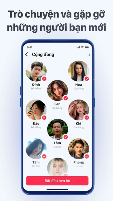 Trò chuyện và gặp gỡ những người bạn