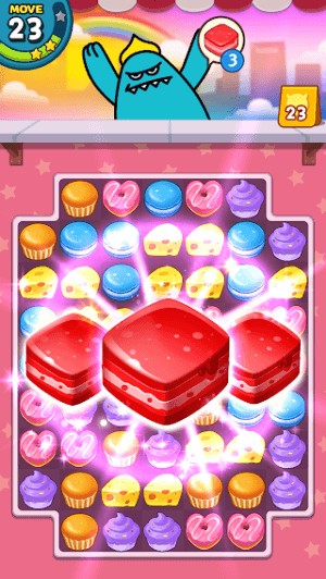 Sweet Monster là game xếp kẹo match-3 thú vị và gây nghiện