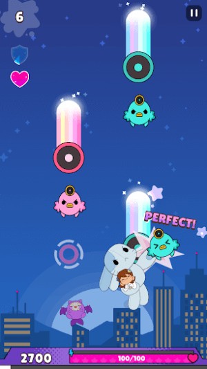 Chạm ngón tay trên màn hình để tạo ra giai điệu