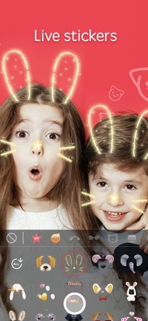 Thêm sticker sống động cho khuôn mặt