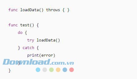 Code sửa lỗi của Swift
