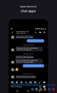 Giao diện Swift Black Substratum Theme cho Android