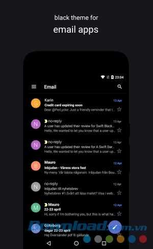 Swift Black Substratum Theme cho Android có giao diện thân thiện, dễ sử dụng