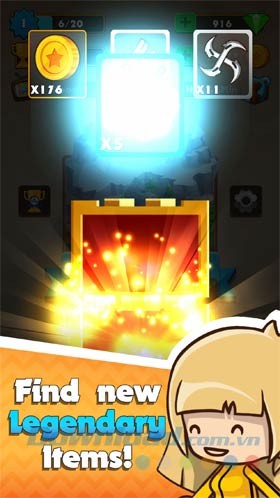 Tìm kiếm nhiều vật dụng huyền thoại