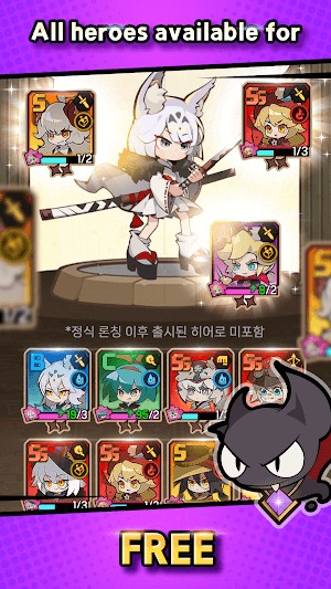 Switching Heroes Idle RPG cho bạn thành lập một đội anh hùng mạnh mẽ để chiến đấu