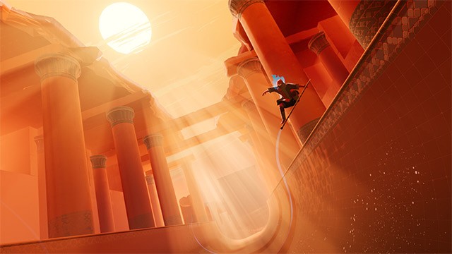 Sword of the Sea là game phiêu lưu khám phá đại dương, lấy cảm hứng từ các trò chơi lướt ván và trượt tuyết