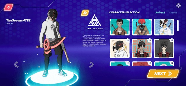 Chọn và tùy chỉnh nhân vật, trang bị vũ khí để trở nên mạnh mẽ hơn