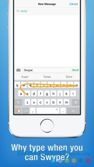ứng dụng bàn phím thông minh Swype cho iOS