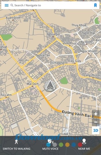 3 tùy chọn của GPS Navigation & Maps Sygic