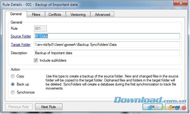 Thiết lập quy tắc đồng bộ dữ liệu đơn giản và linh hoạt