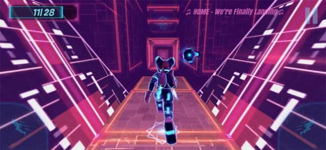 Tham gia vào hành trình chạy bất tận trên nền nhạc Synthwave cổ điển trong game Synthwave Run
