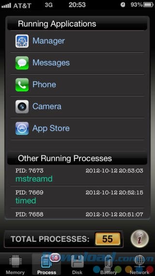 Theo dõi app chạy ngầm