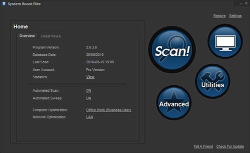 Dọn dẹp registry với System Boost Elite