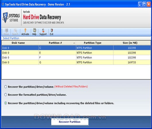 SysTools Hard Drive Data Recovery