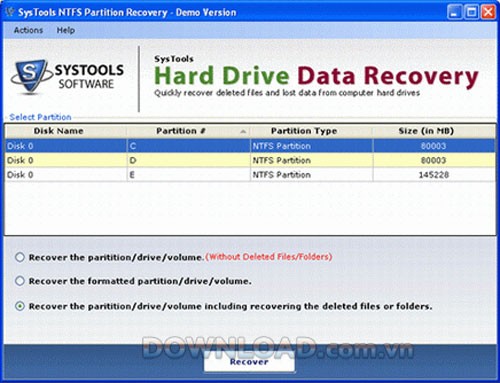 SysTools Hard Drive Data Recovery