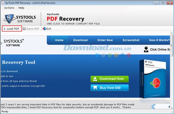 SysTools PDF Recovery