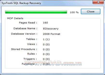SysTools SQL Backup Recovery.