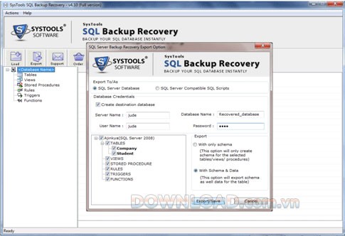 SysTools SQL Backup Recovery.