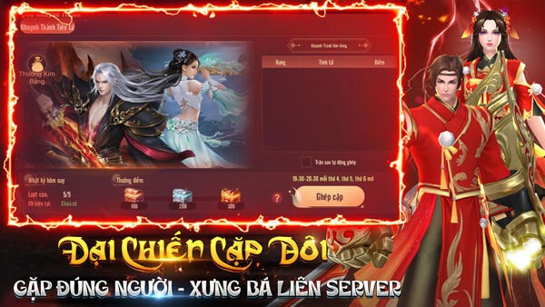 Đại chiến cặp đôi, gặp đúng người, xưng bá liên server