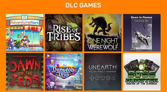 Tabletop Simulator bao gồm các trò chơi bàn cờ kinh điển